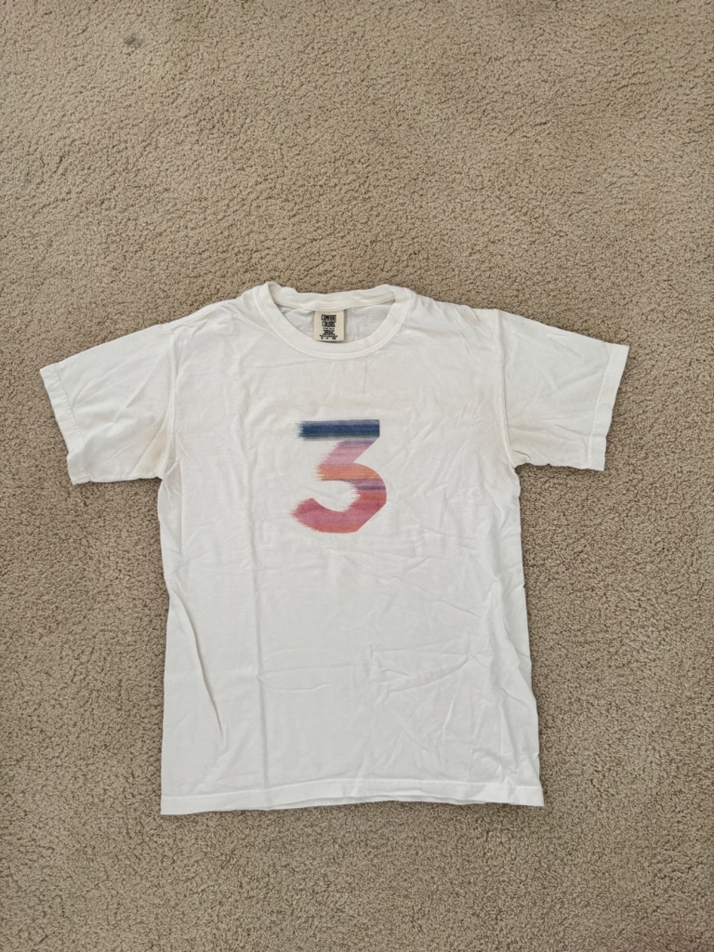 Chance the Rapper 3 Comfort Colors White Crew Neck T-Shirt